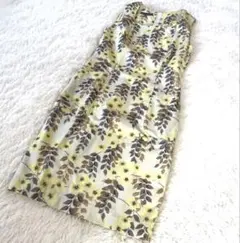 LAURA ASHLEY 花柄ノースリーブワンピース S