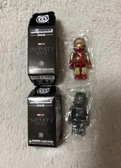 BE@RBRICK INFINITY アイアンマン　ブラックパンサー 2体セット