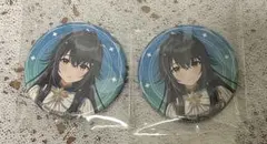 学園アイドルマスター　月村手毬　スマイルベースカフェ　缶バッジ　2点