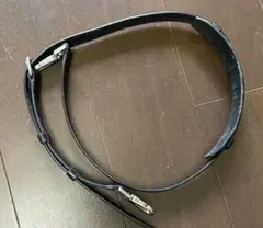 COACHブラック レザー ショルダーストラップ