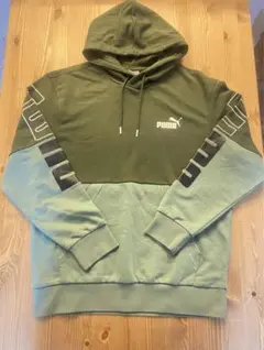 PUMA メンズ フリース スウェットシャツ パワーカラーブロック パーカー