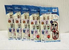 ☆ディズニー タグキーホルダー全12種　5点セット新品☆セリア☆ラスト1点☆
