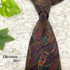 Dior ディオール　ネクタイ　ペイズリー　激レア　お洒落　総柄　ビジネス