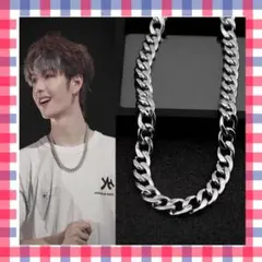 【大反響】韓国 メンズ・レディース チェーンネックレス　☆ステンレス
