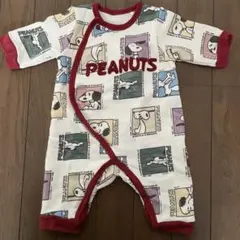 PEANUTS スヌーピー ロンパース 50-60サイズ