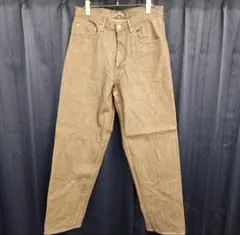 AURALEE HARDTWIST BROWN DENIM WIDE PANTSのサムネイル