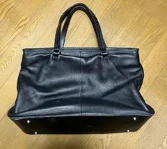 芦屋マーティ 限定レザートート ファスナー付 ネイビー marty 小学校 