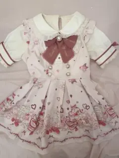 LIZLISA アフタヌーンティー柄セットアップ ピンク