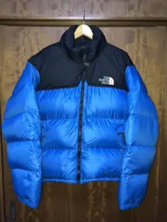 THE NORTH FACE ザノースフェイス ヌプシダウンジャケット 黒×青