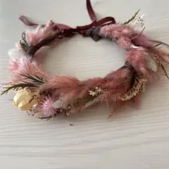 ベビー　花冠　ドライフラワー