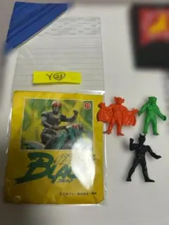 【昭和レトロ・3体セット】仮面ライダー BLACK/消ゴムフィギュア　Y㉑