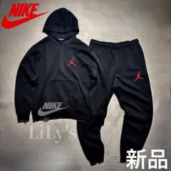 【Ｌサイズ】新品　ジョーダン上下セットアップ　ブラック　黒　NIKE　ナイキのサムネイル