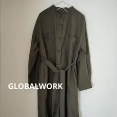 GLOBALWORK　美品　シャツワンピ　秋冬春　丈約104