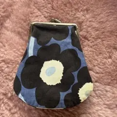 【marimekko 】花柄がま口コインケース