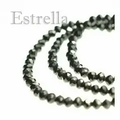 ☆お洒落必見☆スピネル 風ネックレス【ブラック】949