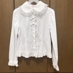 Angelic Pretty ハニーシャーリング付け袖ブラウス 白 シロ - メルカリ
