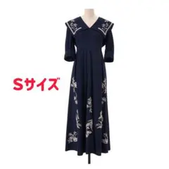 cocodeal セーラーカラーエンブロイダリー ワンピース 刺繍 ココディール