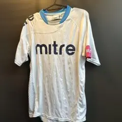 mitre サッカーウェア 上下セット ホワイト ブルー Lサイズのサムネイル