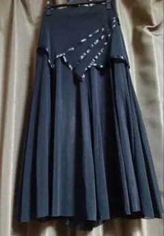 ★イチオク★フレアスカート 黒❥ゆったりМサイズ