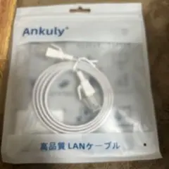 Ankuly CAT8 LANケーブル 1m ホワイト