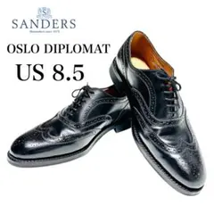 【最終値下げ】SANDERS ウイングチップ　フルブローブシューズ27.5cm 最終値下げ】SANDERS ウイングチップ フルブローブシューズ27.5