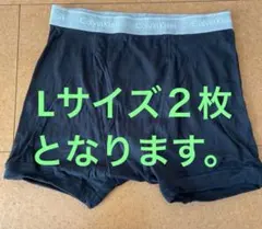 【Lサイズ】カルバンクライン ボクサーブリーフ ブラック グレー　２枚