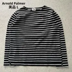 ★美品★ 『アーノルドパーマー タイムレス』ボーダー 長袖Tシャツ ロゴ刺繍 L