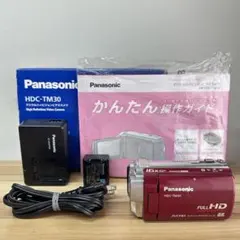 【並品】Panasonic HDC-TM30 レッド 元箱付 動作確認済のサムネイル