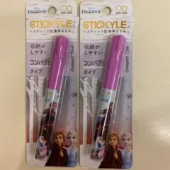 活躍❤️ ディズニー プリンセス アナ雪 スティッキール はさみ 携帯用 2本