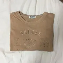 古着｜ベージュ刺繍オーバーサイズトレーナー
