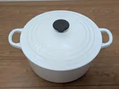 LE CREUSET　ル・クルーゼ　希少　限定色　22　白　ココット　ロンド LE CREUSET ル・クルーゼ 希少 限定色 22 白 ココット ロンド LE