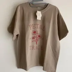 新品　サマンサモスモス 【接触冷感】ミニ裏毛切替フラワープリントＴシャツのサムネイル