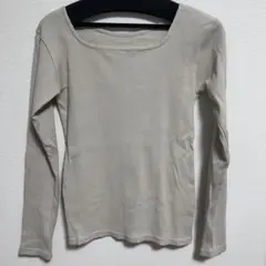 【LOWRYS FARM】リブ編み 前後2way長袖トップス