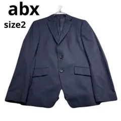 美品　abx メンズ テーラードジャケット ネイビー シンプルのサムネイル