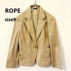 【美品】ROPE ロペ テーラードジャケット ベージュ サイズ9のサムネイル