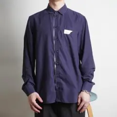 EMPORIO ARMANI 長袖ワイシャツ フォーマル ネイビー/FZ151のサムネイル