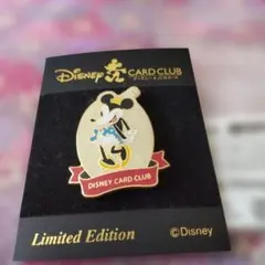 ミニーマウスバッチ　ディズニーカードクラブ　約4×3