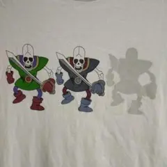 美品　ドラゴンクエスト がいこつ３種　グラニフ　Tシャツ　白　L