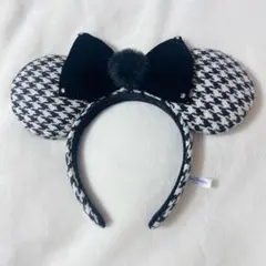 ディズニー ミニー カチューシャ　千鳥柄