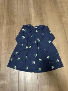 BREEZE 花柄ワンピース 80サイズ ネイビー