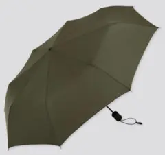 未使用 ユニクロ 晴雨兼用 折りたたみ傘 カーキ 男女兼用のサムネイル