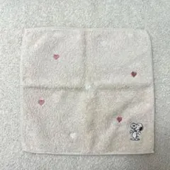 スヌーピー　刺繍　タオルハンカチ