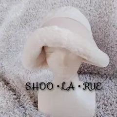 ✨SHOO LA RUE☀️あったかつば広ハット 上品カラー 秋冬おしゃれ帽子✨