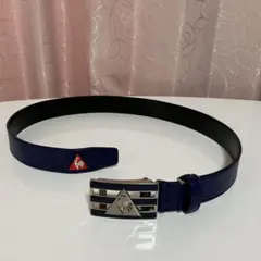 【新品】ルコック ネイビー エンブレム付きベルト