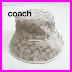 coach コーチ バケットハット ベージュ シグネチャー レディースLのサムネイル