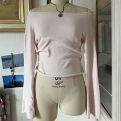 y2k 2000s ピンクオフショルダーbeverly beck brandy