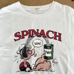【FREAK'S STORE】ポパイ ビッグシルエットTシャツ 白 綿100%のサムネイル