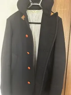 【緊急値下げ！】ÉDIFICE ネイビー ウールダブルブレストピーコート 42