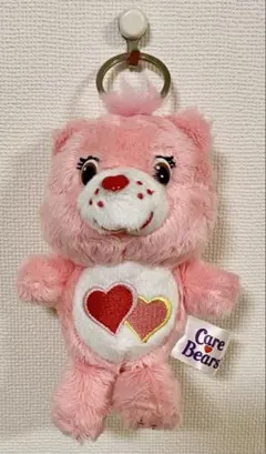 ケアベア ぬいぐるみ キーホルダー マスコット ピンク