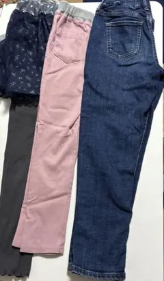 女児　長ズボン3点セット　130㎝　おまけ付